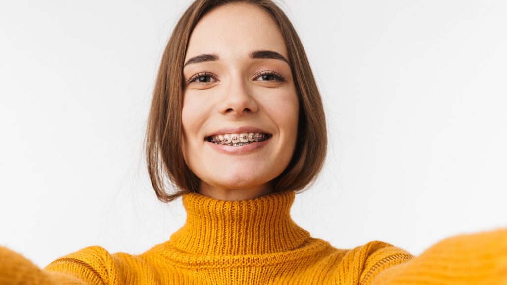 girl facing camera for a selfie